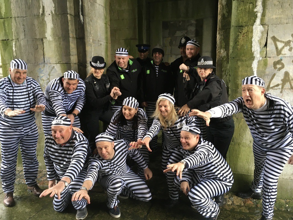 Prisoners getting arrested at Jail and Bail Plymouth 2018