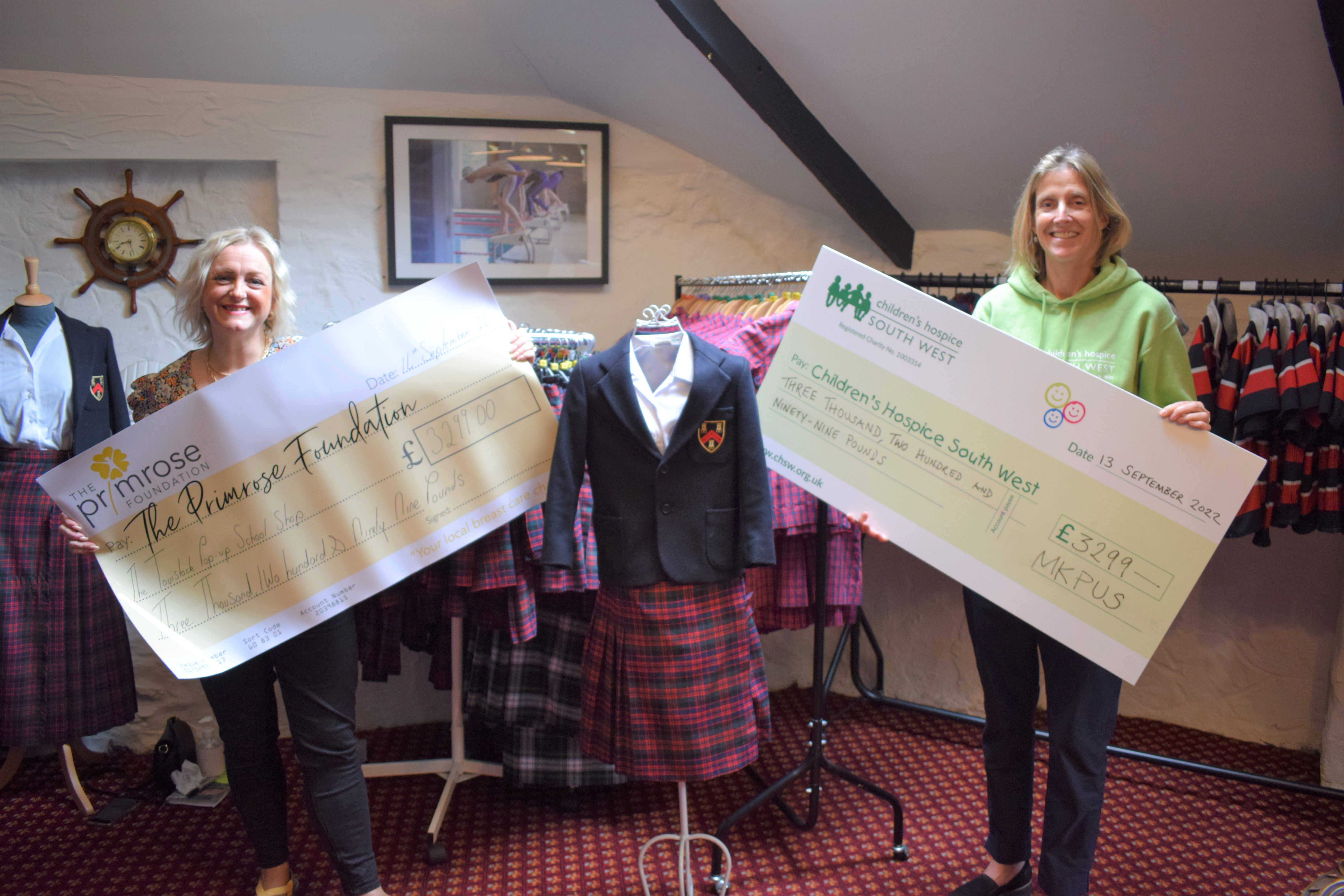 2 charity donations from Tavistock Pop-Up Shop