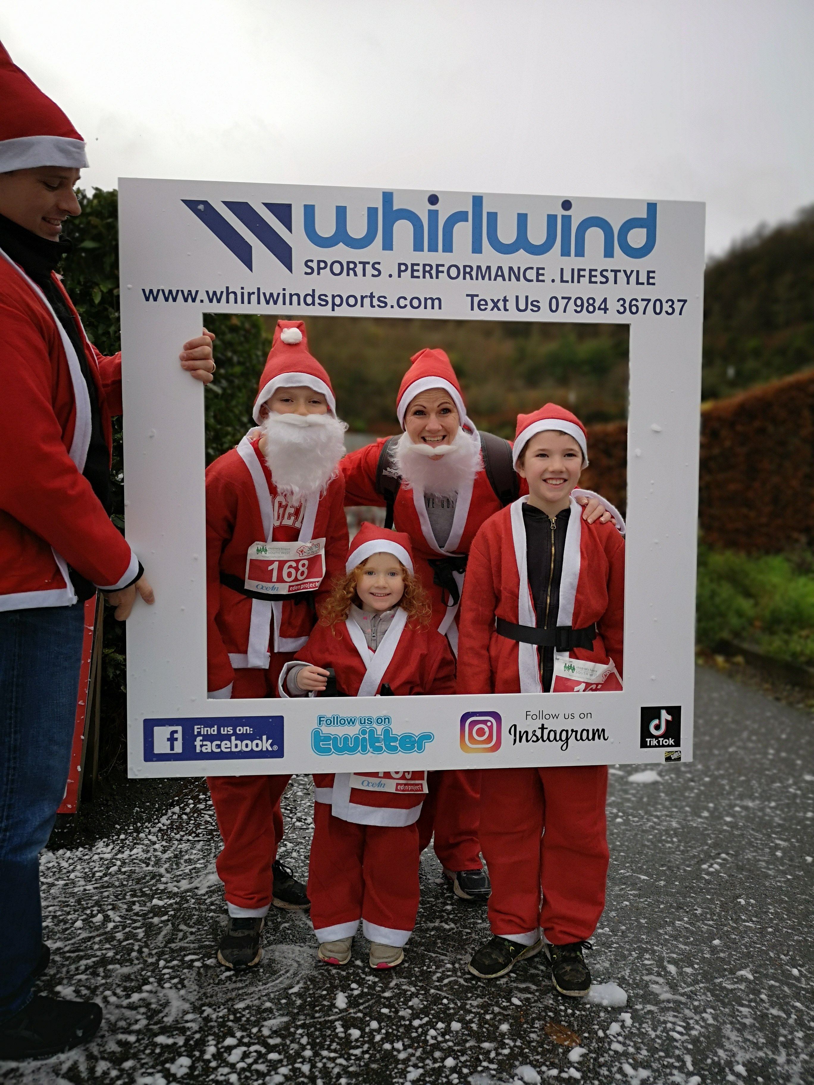 Whirlwind Sports are community partners for Santas on the Run goes freestyle