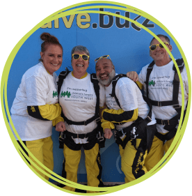 Sally with other Skydivers