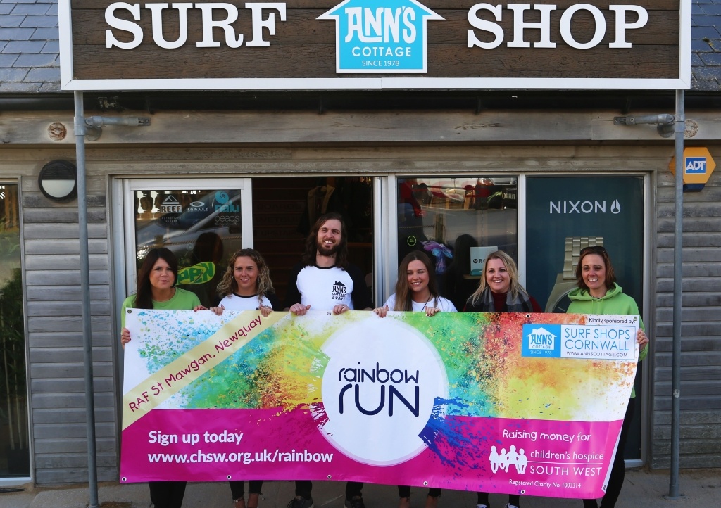 Ann's Cottage sponsor Newquay's Rainbow Run