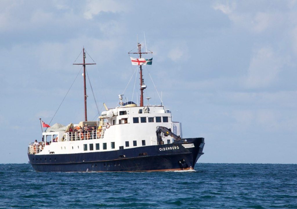 Enjoy a coastal cruise on the MS Oldenburg from Ilfracombe in aid of Children’s Hospice South West on August 11, 2019.. 