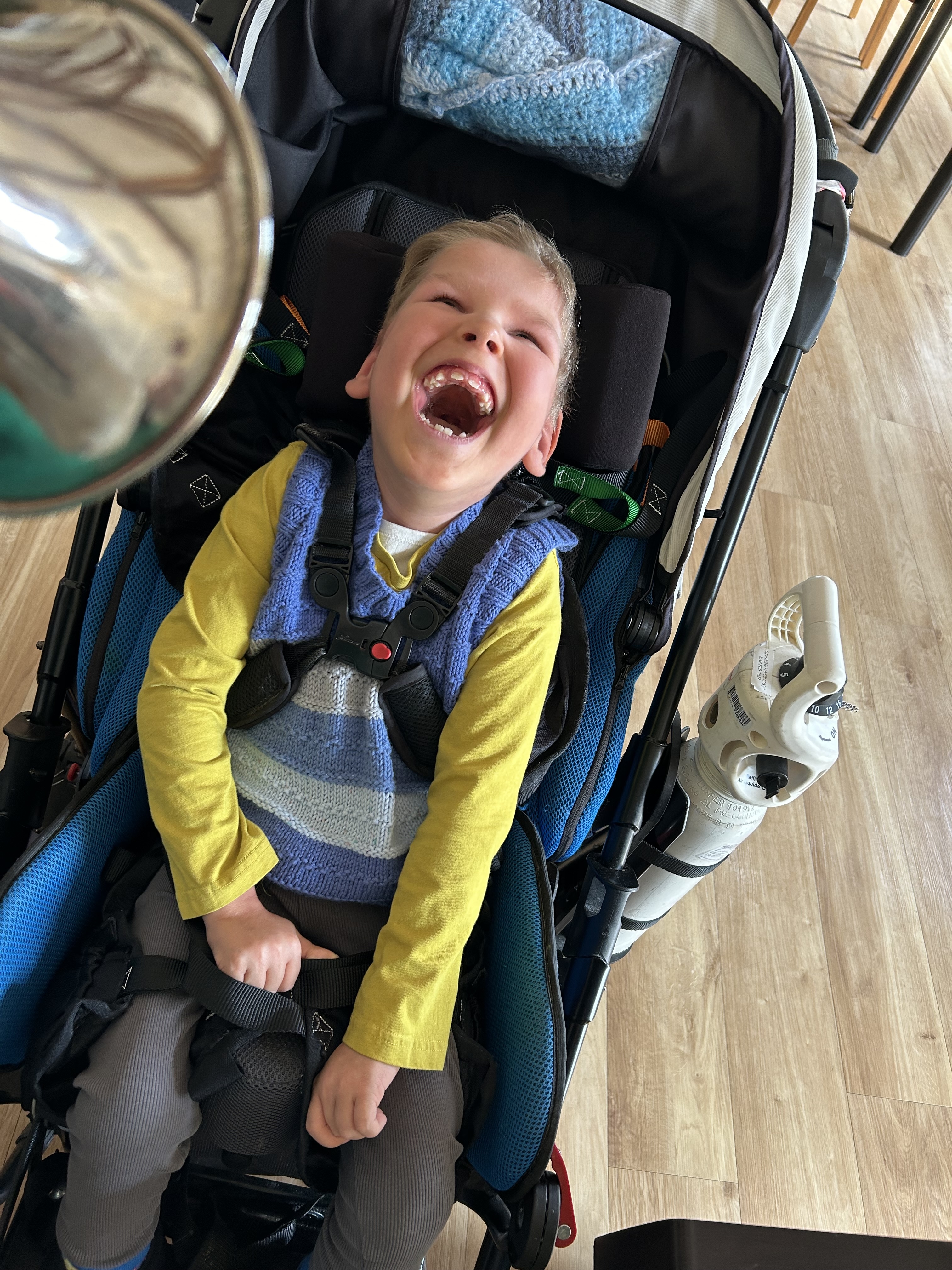 Boy laughing