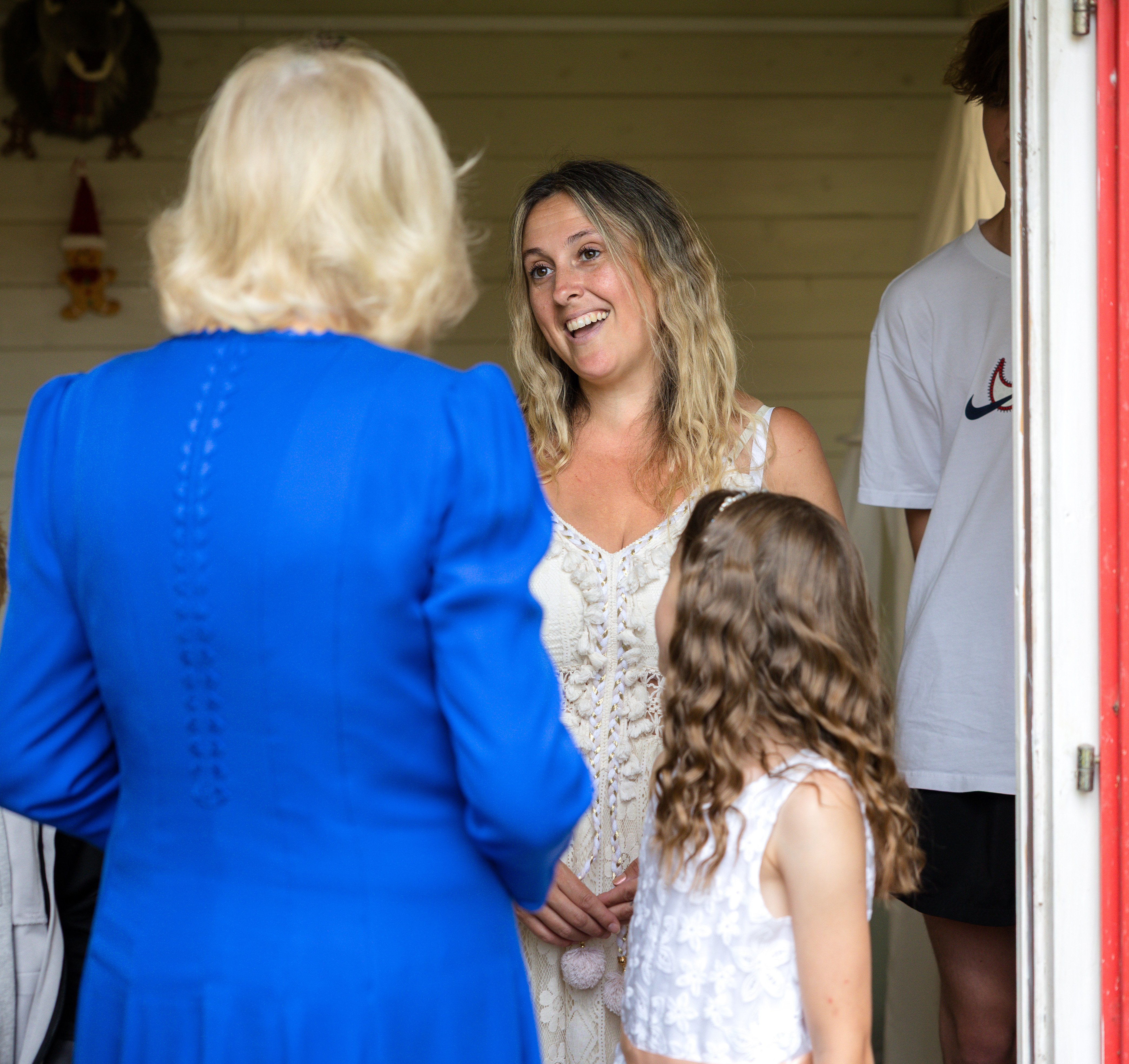 The family met Her Majesty The Queen