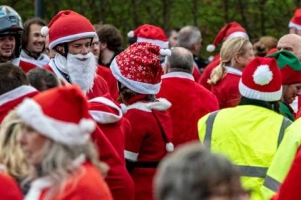 Santas on a Bike