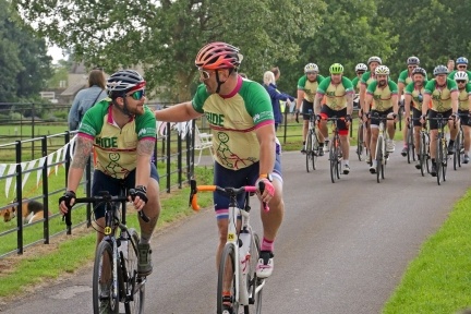 Two cyclists taking part in Ride for Precious Lives