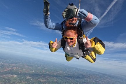 Katie charity skydive