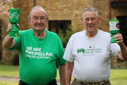 Arthur Bennett (left) and Ray Hales will be taking to the skies on July 10. Pic: CHSW