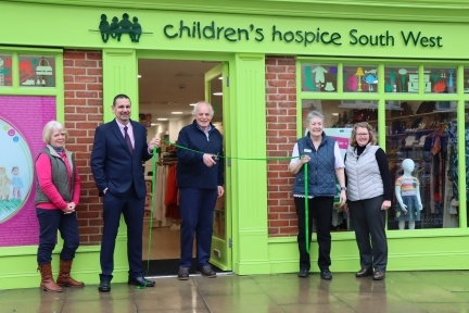 Eddie Farwell officially opens CHSW's new Wellington shop