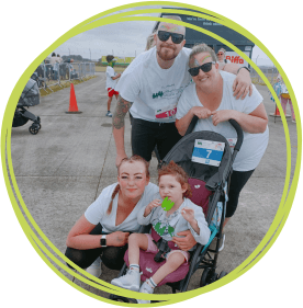 Family at Rainbow Run