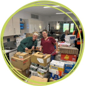 Little Harbour staff with the donation