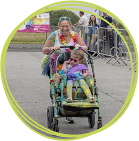 Kerry and Luna at Rainbow Run