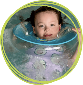 Luna in the hydrotherapy pool