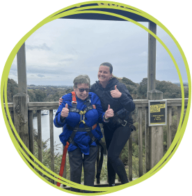 Nanny and her granddaughter