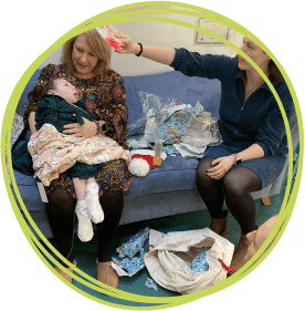 Ophelia and Danielle at Little Harbour