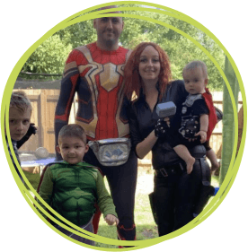 Austin and his family