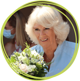 The Duchess of Cornwall at Little Bridge House. Picture: CHSW