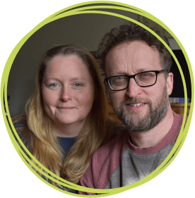 Man and woman smiling at the camera