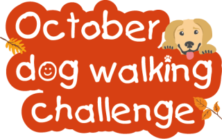 Dog walking challenge logo