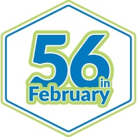 56 in February logo