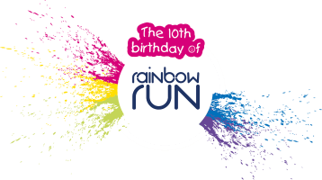 Rainbow Run 10th Birthday logo