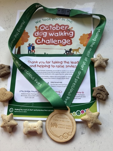 October Dog Walking Challenge merchandise