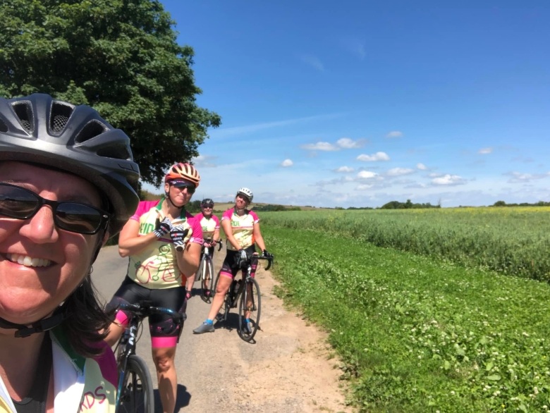 Birds on Bikes team enroute
