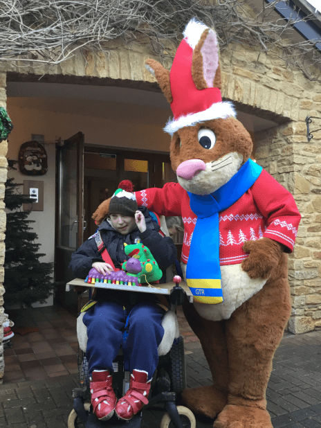 Gary the Stagecoach Rabbit at Little Bridge House