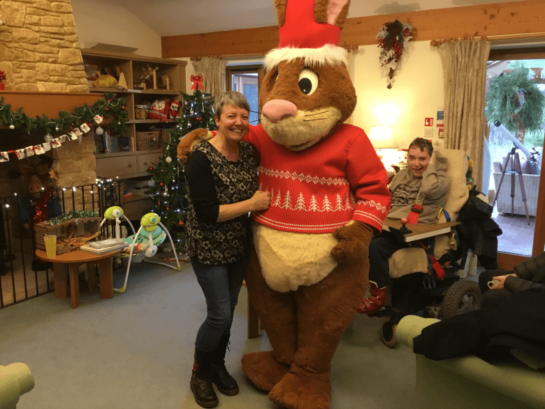 Gary the Stagecoach Rabbit at Little Bridge House