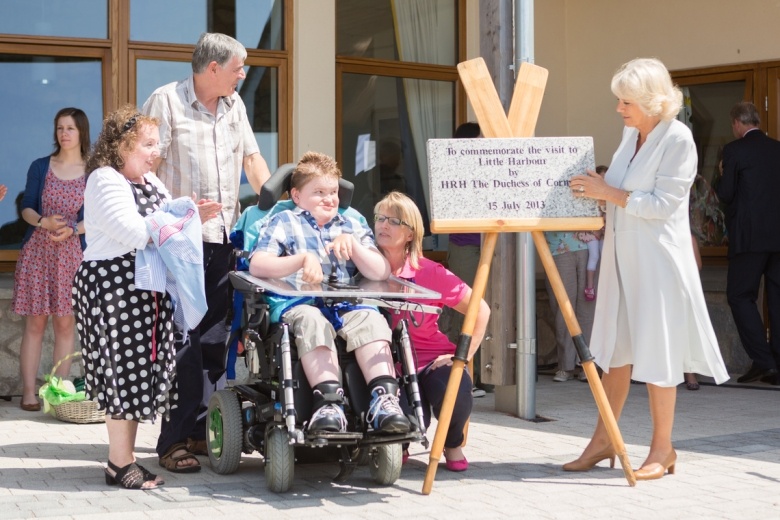 Her Majesty the Queen (formerly HRH The Duchess of Cornwall) unveils commemorative plaque