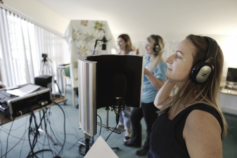 CHSW choir recording song Harbour Walls