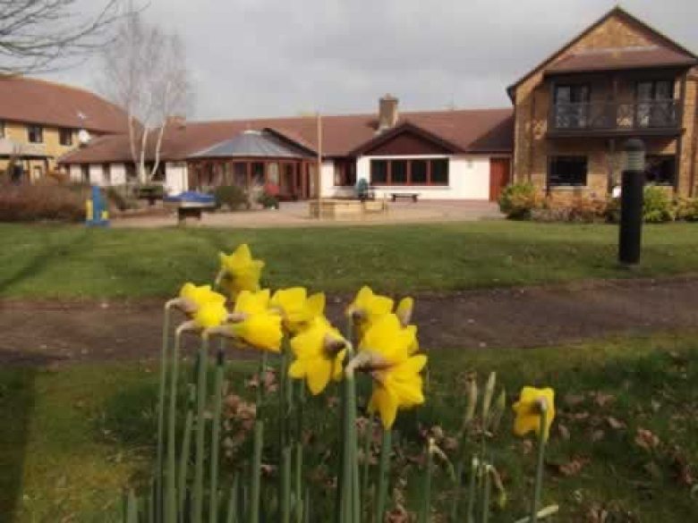 Gardens in spring at Little Bridge House