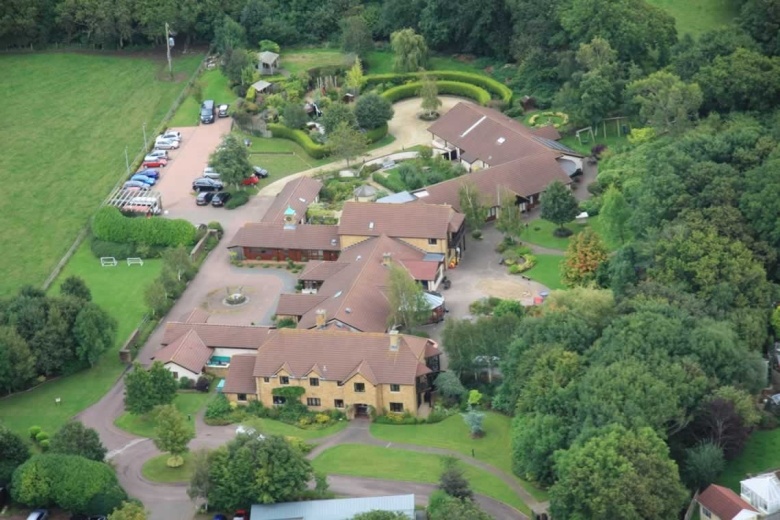 Little Bridge House aerial view