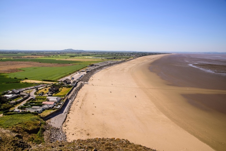 aerial photo of Brean Down, Burnham-on-Sea