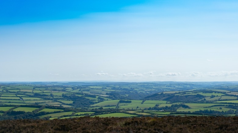 view over Dulverton on Exmoor