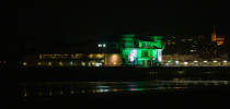 Weston-super-Mare pier with green lights thumbnail