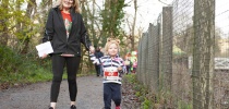 Mum and child running at the santa run thumbnail