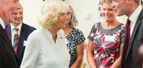 Her Majesty the Queen (formerly HRH The Duchess of Cornwall) meeting staff and guests thumbnail