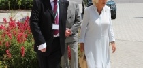 Her Majesty the Queen (formerly HRH The Duchess of Cornwall) with CHSW co-founder, Eddie Farwell thumbnail