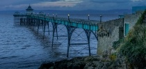 Clevedon Pier at dusk thumbnail