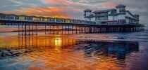 The Grand Pier at Weston-super-Mare at sunset thumbnail
