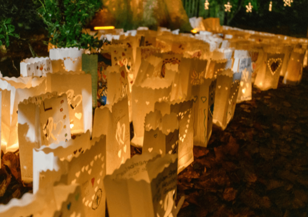 Candle bags at Heligan