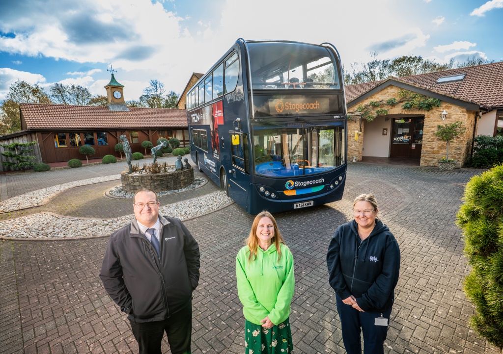 Stagecoach made a visit to Little Bridge House