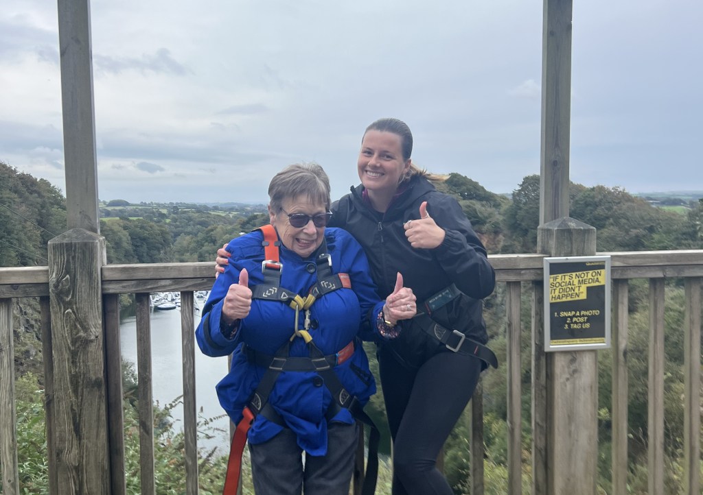 Nanny and her granddaughter