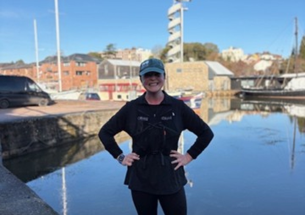 Lizzy training for the London Marathon