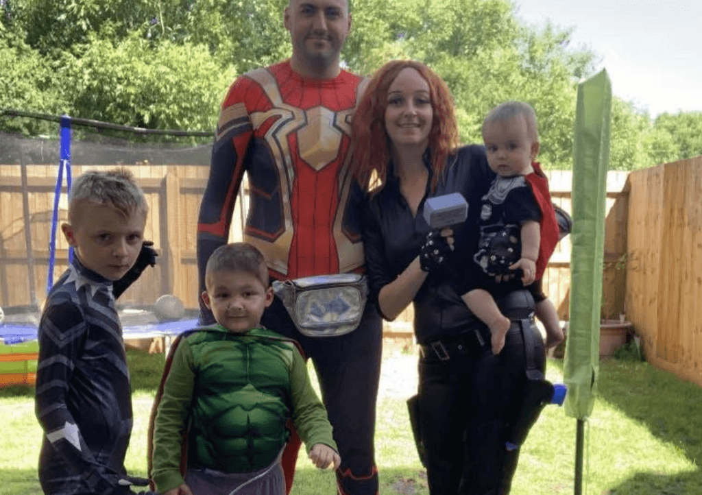 Austin and his family