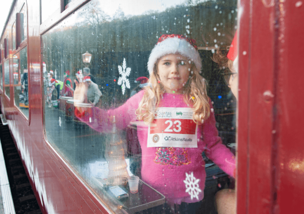 Girl on train