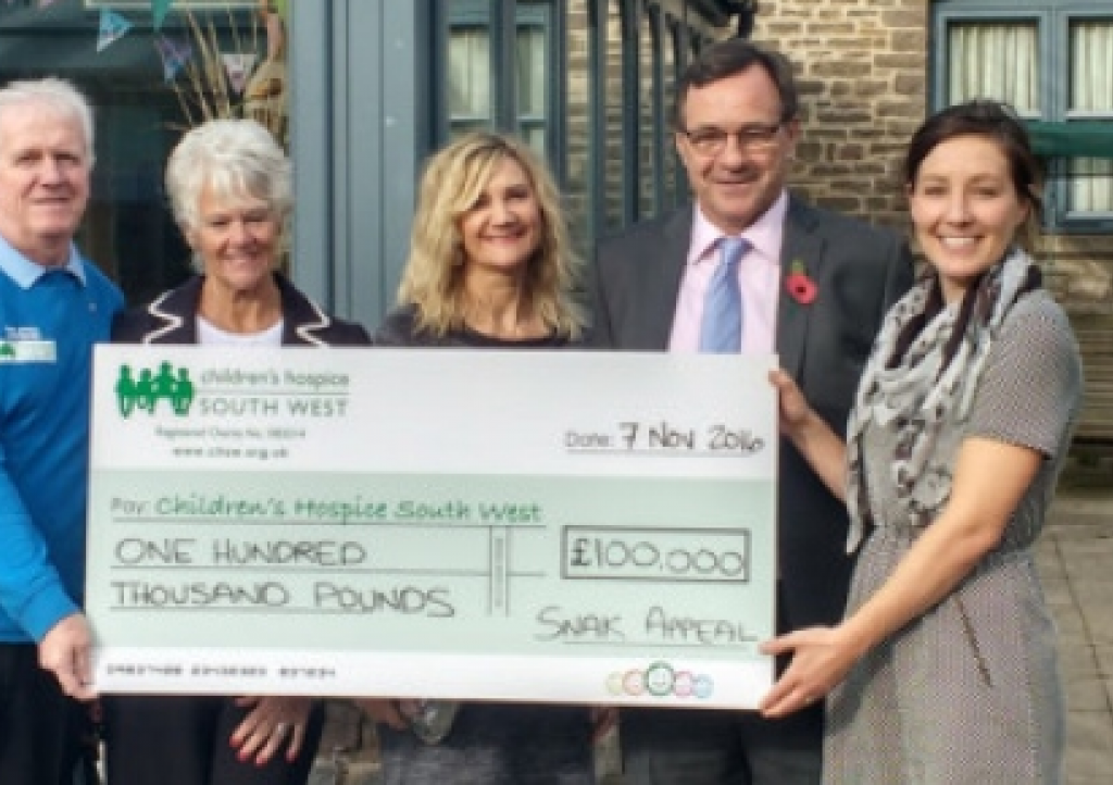 Snak Appeal donate £100,000 to CHSW