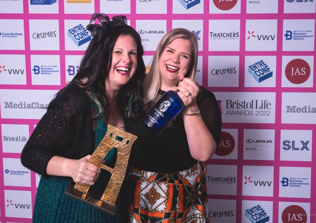 Amanda and Kayley from CHSW pictured with the award