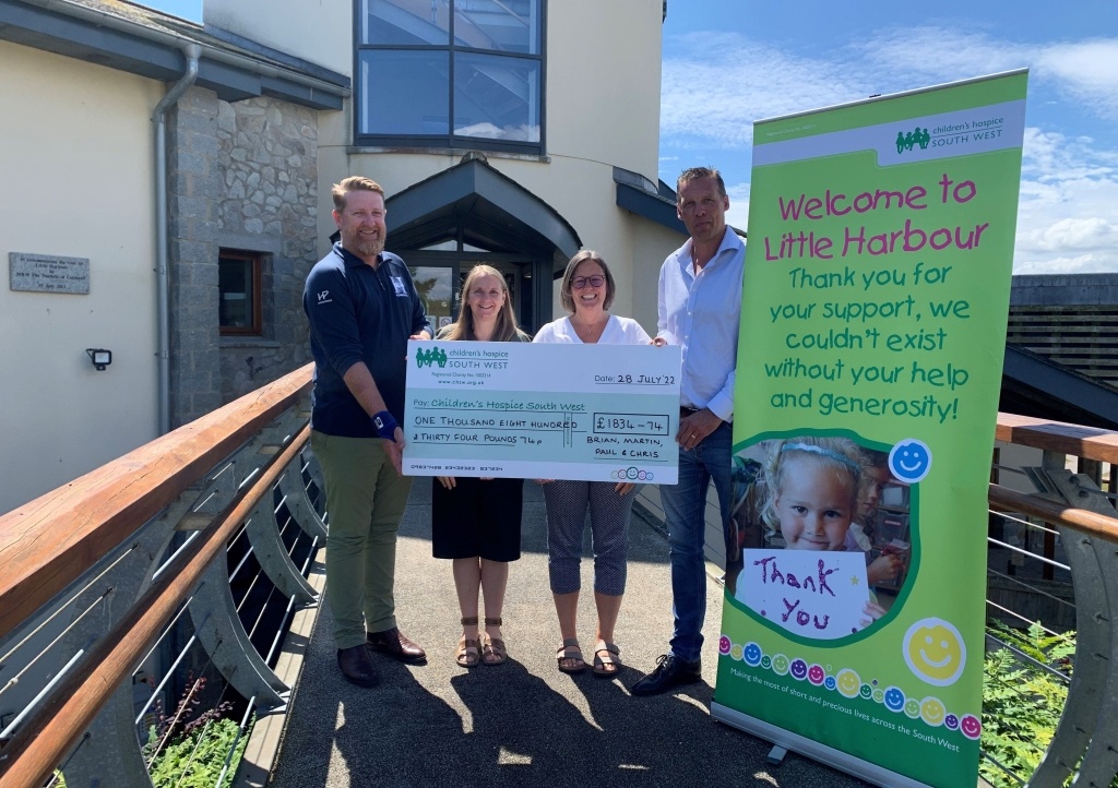 The golf day donation is presented at Little Harbour